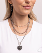 Load image into Gallery viewer, HEART Gallery - Silver Paparazzi Accessories