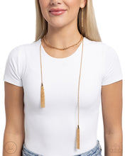 Load image into Gallery viewer, Tassel Theme - Gold Paparazzi Accessories