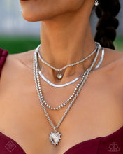 Load image into Gallery viewer, Excessive Embellishment - White Paparazzi Accessories