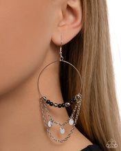 Load image into Gallery viewer, Fearless Fringe - Black Paparazzi Accessories