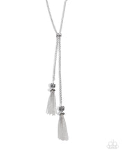 Load image into Gallery viewer, Tassel Transit - White Paparazzi Accessories