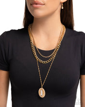 Load image into Gallery viewer, Edgy Empire - Gold Paparazzi Accessories