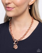 Load image into Gallery viewer, Locked Lady - Copper Paparazzi Accessories