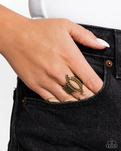 Load image into Gallery viewer, Fearless Framework - Brass Paparazzi Accessories