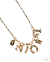 Load image into Gallery viewer, Saloon Girl - Gold Paparazzi Accessories