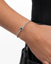 Load image into Gallery viewer, Draped in Dazzle - Silver Paparazzi Accessories