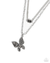 Load image into Gallery viewer, Hovering Headline - Silver Paparazzi Accessories