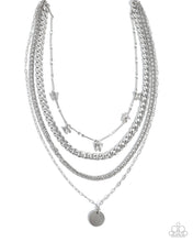 Load image into Gallery viewer, Fluttering Fringe - Silver Paparazzi Accessories