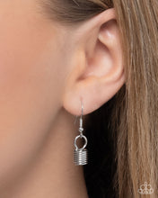 Load image into Gallery viewer, Carefree Coils - Silver Paparazzi Accessories