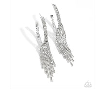 Load image into Gallery viewer, Jaw-Dropping Jubilee - white - Paparazzi earrings