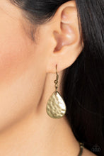 Load image into Gallery viewer, Totem Trek - Brass - Paparazzi Accessories - VJ Bedazzled Jewelry