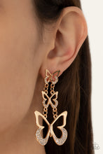 Load image into Gallery viewer, Flamboyant Flutter - Gold - VJ Bedazzled Jewelry