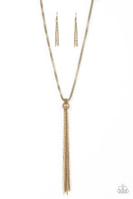 Load image into Gallery viewer, Metallic MESH-Up - Brass - Paparazzi Accessories - VJ Bedazzled Jewelry