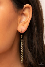 Load image into Gallery viewer, Metallic MESH-Up - Brass - Paparazzi Accessories - VJ Bedazzled Jewelry
