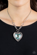 Load image into Gallery viewer, Heart Full of Fabulous - Blue-Paparazzi Accessories - VJ Bedazzled Jewelry