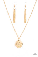 Load image into Gallery viewer, Heart Full of Faith - Gold - Paparazzi Accessories - VJ Bedazzled Jewelry