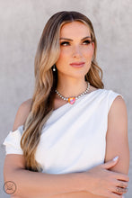 Load image into Gallery viewer, Heart in My Throat - Orange- Paparazzi Accessories - VJ Bedazzled Jewelry