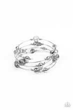 Load image into Gallery viewer, Optical Auras - Silver - Paparazzi Accessories - VJ Bedazzled Jewelry