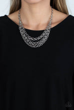 Load image into Gallery viewer, House of CHAIN - Silver - Paparazzi Accessories - VJ Bedazzled Jewelry