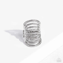Load image into Gallery viewer, Rippling Rarity - White Paparazzi Accessories - VJ Bedazzled Jewelry