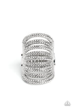 Load image into Gallery viewer, Rippling Rarity - White Paparazzi Accessories - VJ Bedazzled Jewelry