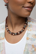 Load image into Gallery viewer, Warped Whimsicality - Brown Paparazzi Accessories - VJ Bedazzled Jewelry