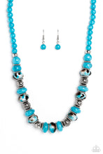 Load image into Gallery viewer, Warped Whimsicality - Blue Paparazzi Accessories - VJ Bedazzled Jewelry
