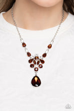 Load image into Gallery viewer, TWINKLE of an Eye - Brown Paparazzi Accessories - VJ Bedazzled Jewelry