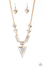 Load image into Gallery viewer, Fetchingly Fierce - Gold Paparazzi Accessories - VJ Bedazzled Jewelry