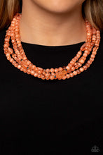 Load image into Gallery viewer, Layered Lass - Orange Paparazzi Accesories - VJ Bedazzled Jewelry