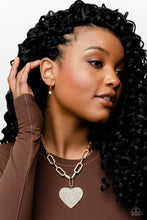 Load image into Gallery viewer, Roadside Romance - Gold Paparazzi Accessories - VJ Bedazzled Jewelry