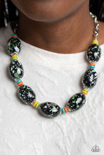 Load image into Gallery viewer, No Laughing SPLATTER - Green Paparazzi Accessories - VJ Bedazzled Jewelry