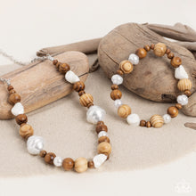 Load image into Gallery viewer, Take A WOOD Look - Brown - Paparazzi Accessories - VJ Bedazzled Jewelry