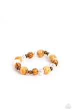 Load image into Gallery viewer, Take A WOOD Look - Brown - Paparazzi Accessories - VJ Bedazzled Jewelry