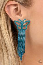 Load image into Gallery viewer, Billowing Butterflies - Blue Paparazzi Accessories - VJ Bedazzled Jewelry