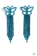 Load image into Gallery viewer, Billowing Butterflies - Blue Paparazzi Accessories - VJ Bedazzled Jewelry
