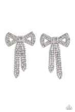Load image into Gallery viewer, Just BOW With It - White Paparazzi Accessories - VJ Bedazzled Jewelry