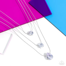 Load image into Gallery viewer, Lustrous Layers - White Paparazzi Accessories - VJ Bedazzled Jewelry