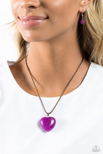 Load image into Gallery viewer, Serene Sweetheart - Purple Paparazzi Accessories - VJ Bedazzled Jewelry