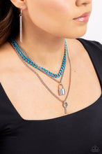 Load image into Gallery viewer, Locked Labor - Blue Paparazzi Accessories