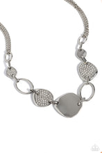 Load image into Gallery viewer, Asymmetrical Attention - White Paparazzi Accessories