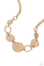 Load image into Gallery viewer, Asymmetrical Attention - Gold Paparazzi Accessories