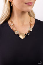 Load image into Gallery viewer, Asymmetrical Attention - Gold Paparazzi Accessories