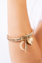 Load image into Gallery viewer, Free-Spirited Fantasy - Gold Paparazzi Accessories