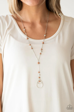 Load image into Gallery viewer, Sandstone Savannahs- Brown and Silver Necklace - VJ Bedazzled Jewelry