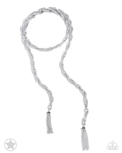 SCARFed for Attention - Silver Paparazzi Accessories