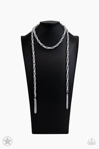 SCARFed for Attention - Silver Paparazzi Accessories