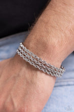 Load image into Gallery viewer, Pit Crew - Silver Paparazzi Accessories
