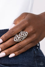 Load image into Gallery viewer, Fantastically Floral - Silver Paparazzi Accessories
