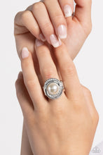 Load image into Gallery viewer, Folded Flair - White Paparazzi Accesssories
